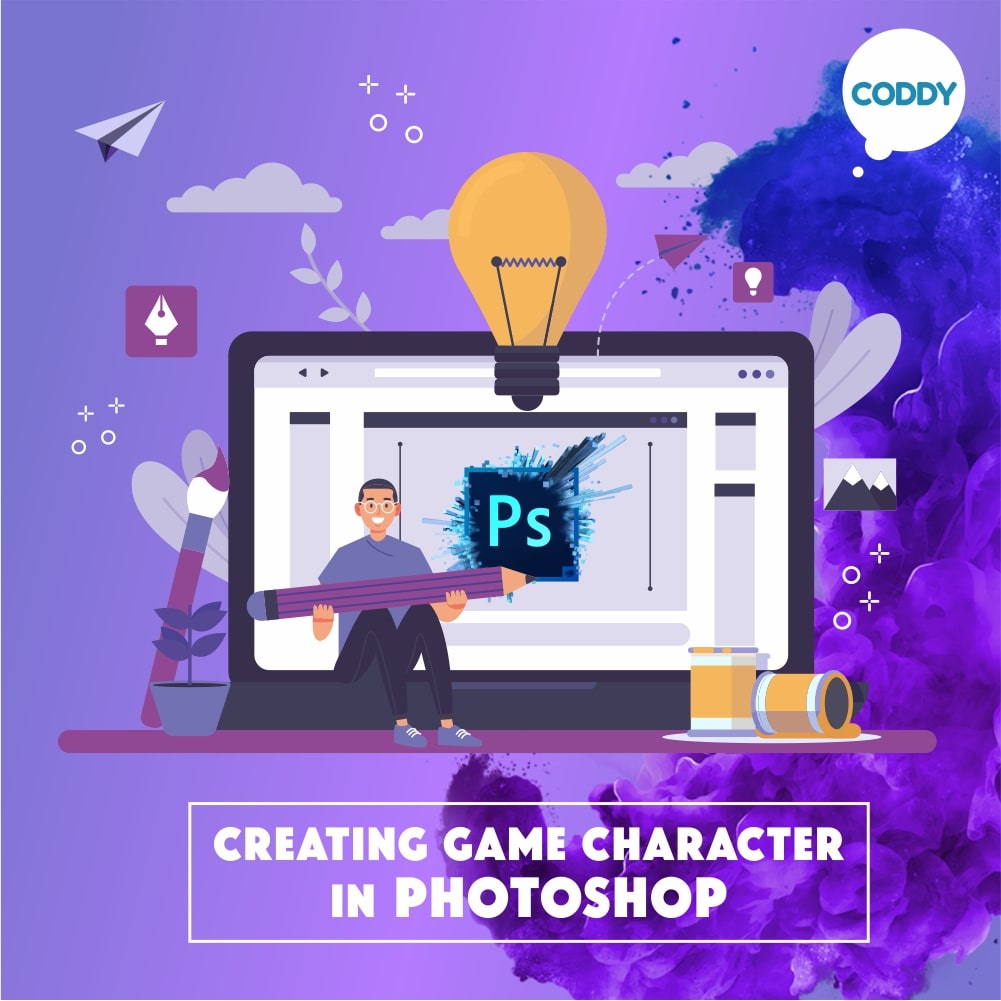Course Creating Game Characters With Photoshop Coddy Programming School For Kids In Moscow - creating clothes decals roblox lab